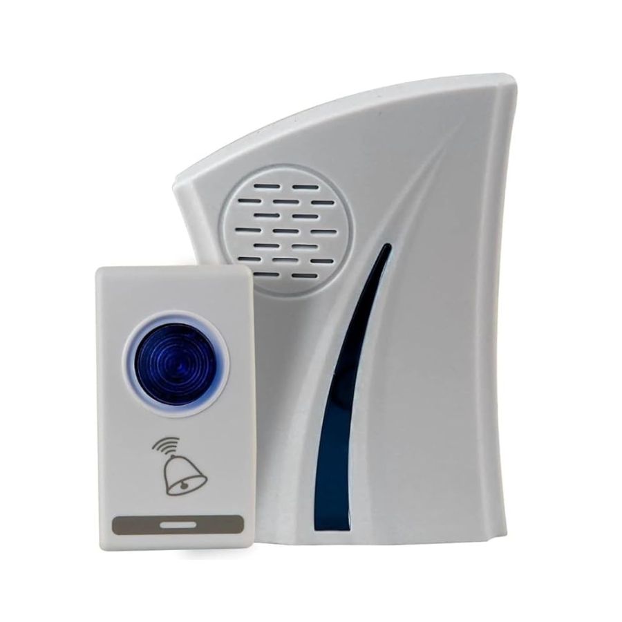 Campainha sem fio 36 sons premium instalada em parede interna