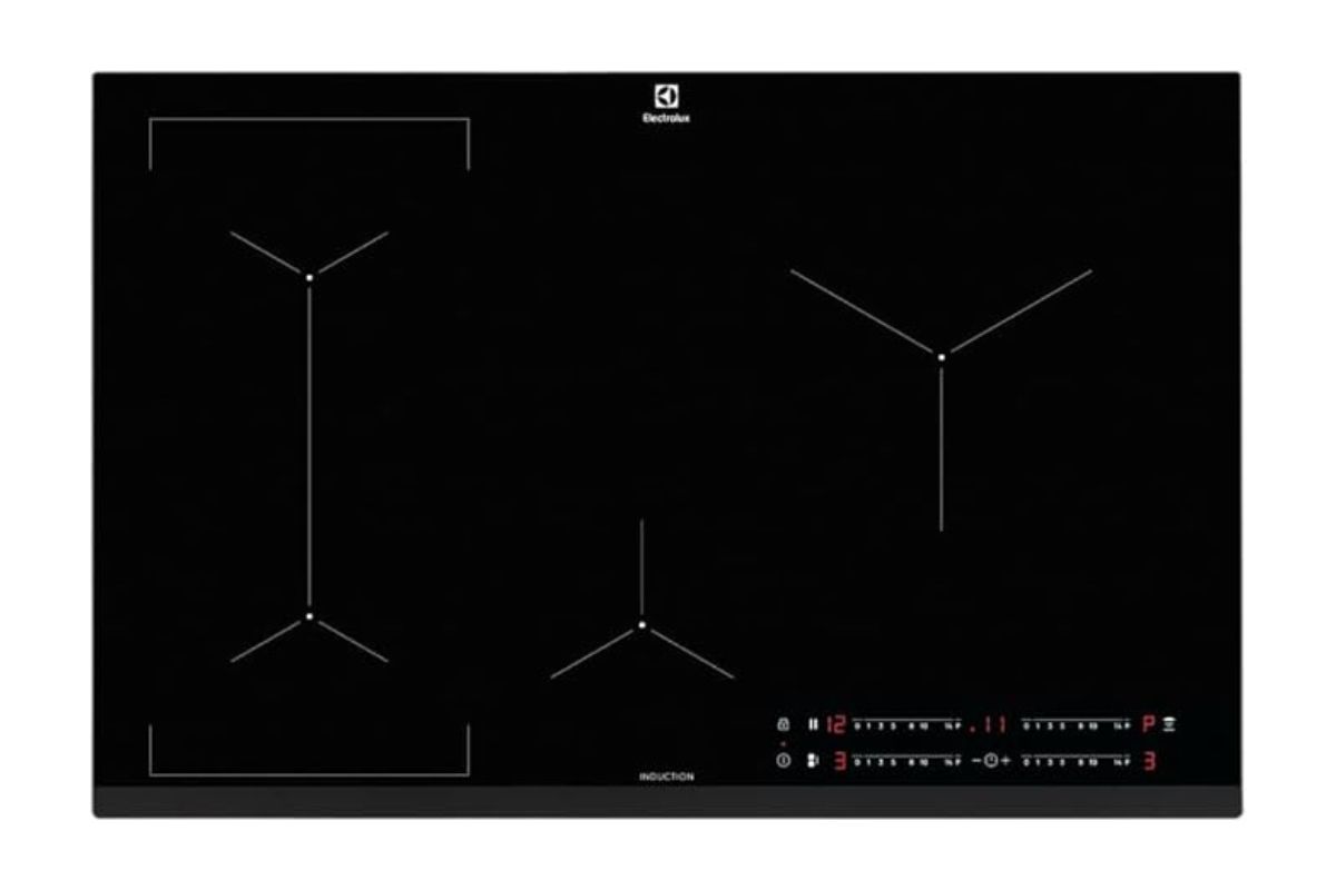 Cooktop de indução IE80P com 4 zonas de aquecimento e painel touch