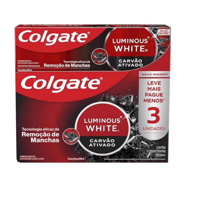 Colgate Luminous White Carvão
