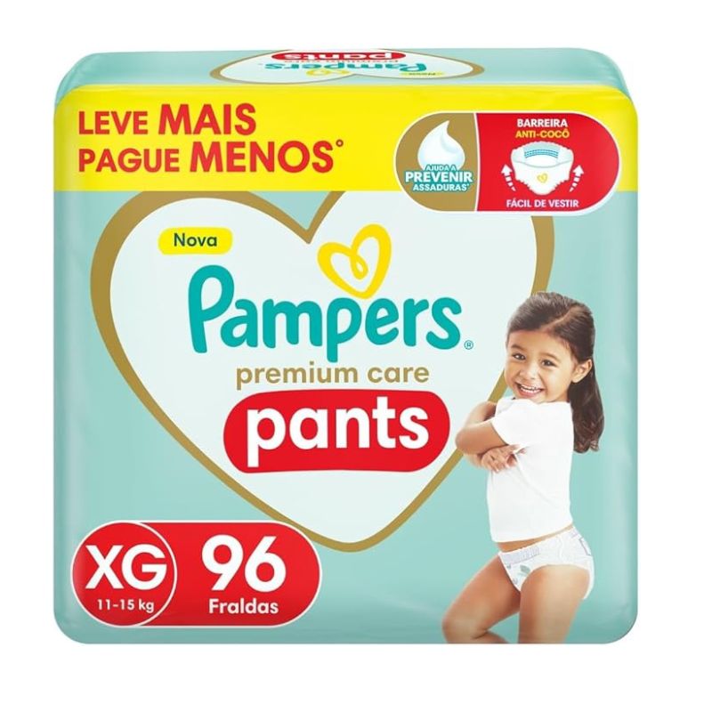 Pampers Pants Premium Care XG 96 unidades