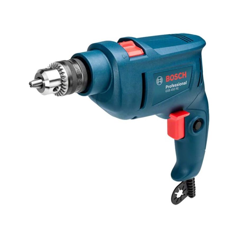 Furadeira de impacto Bosch GSB 450 RE 450W 127V perfurando parede
