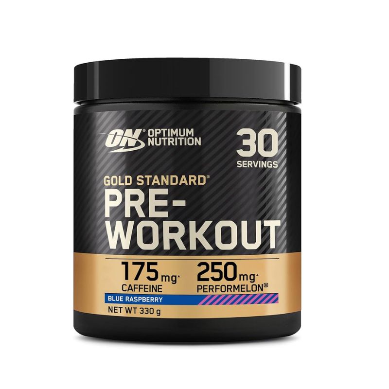 Optimum Nutrition pre-entreno frambuesa azul 330g 2026