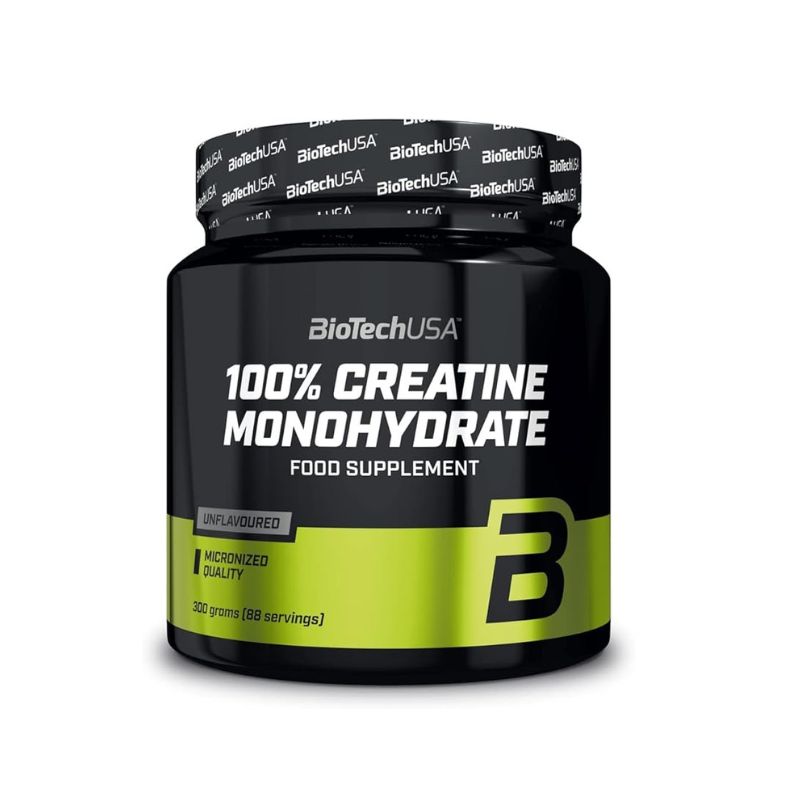 BioTechUSA creatina monohidratada micronizada 300g vegana sin gluten