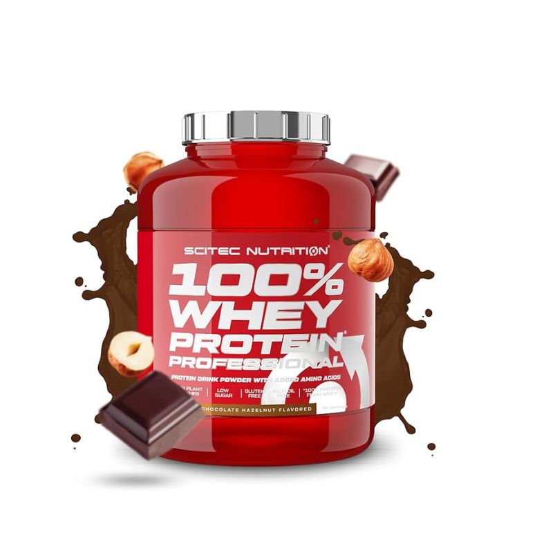Scitec whey 2.35kg 2026 España chocolate avellana sin gluten