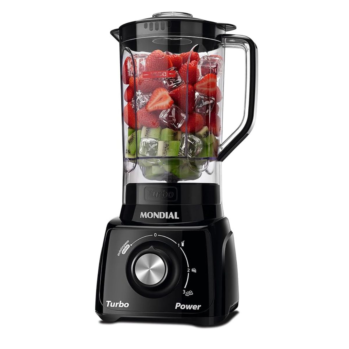 Liquidificador Mondial Turbo Power 550W 2,2L jarra plástica