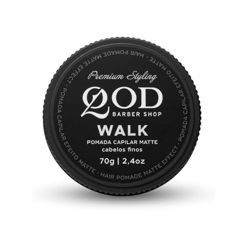 QOD Barber Shop Pomada Capilar Walk Efeito Matte 70g